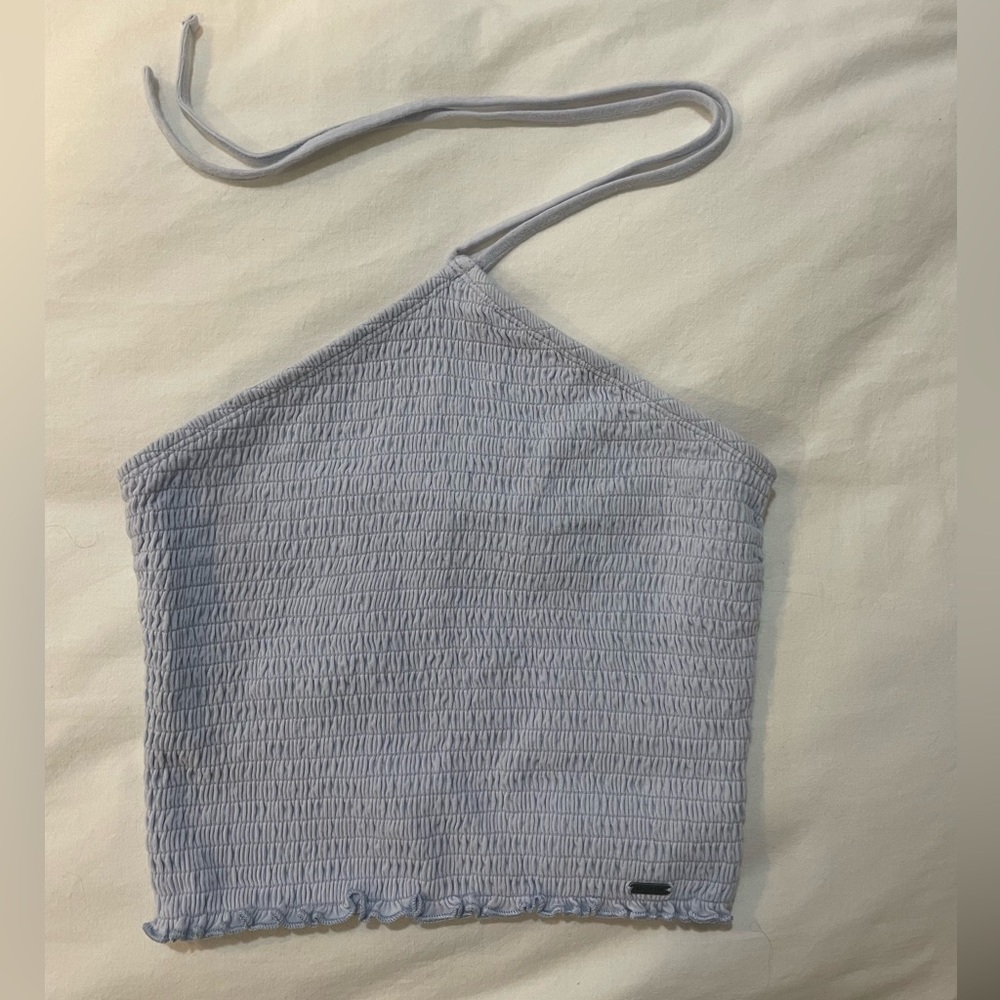 Hollister light blue halter